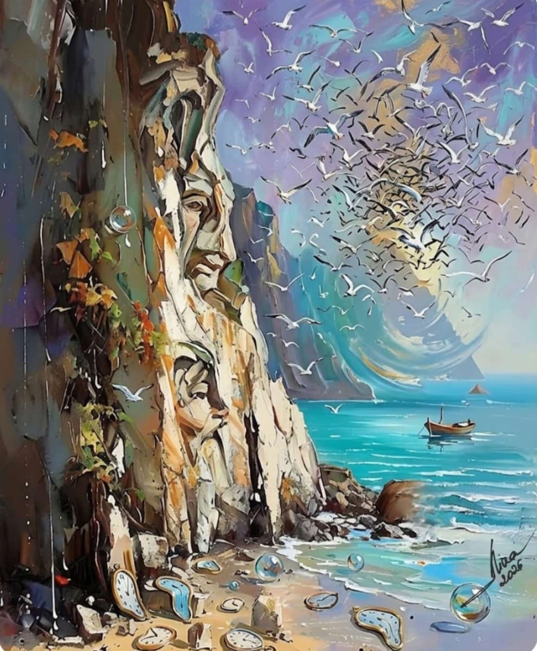 ArteDiAlina.com painting: Surrealist Landscape